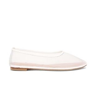 Staud Alba Paper White Mesh Ballet Flats - size 39